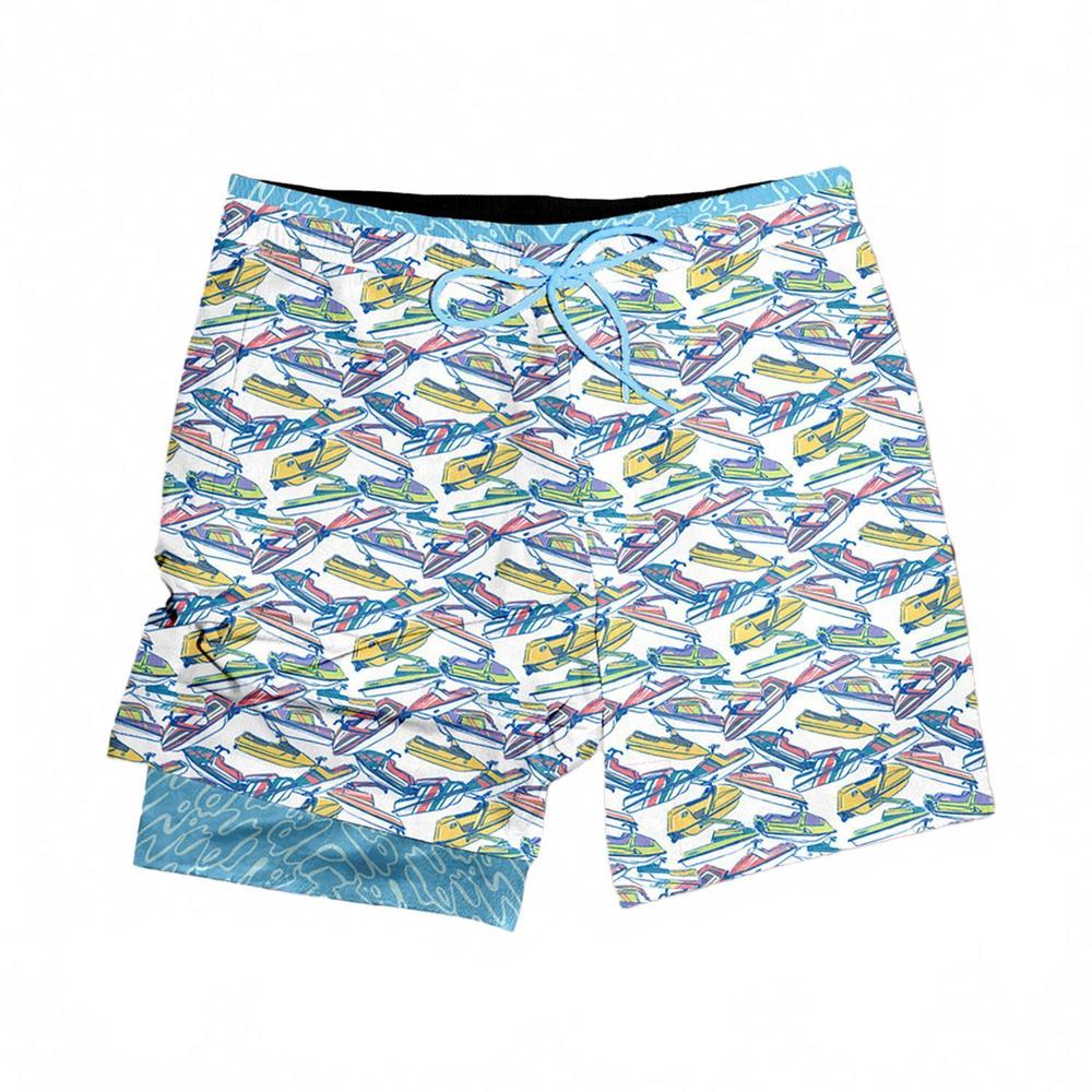 NEW SOUTHERN CASANOVA men's sea-doo splash swim trunks in multi